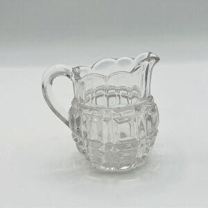 Vintage Duncan & Sons Cut Log Pattern Individual Creamer EAPG Circa 1887